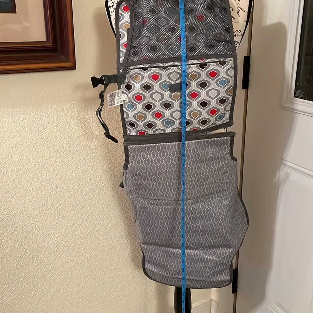 Skip Hop Pronto Baby Changing Station Red Black White Hearts Travel- never used